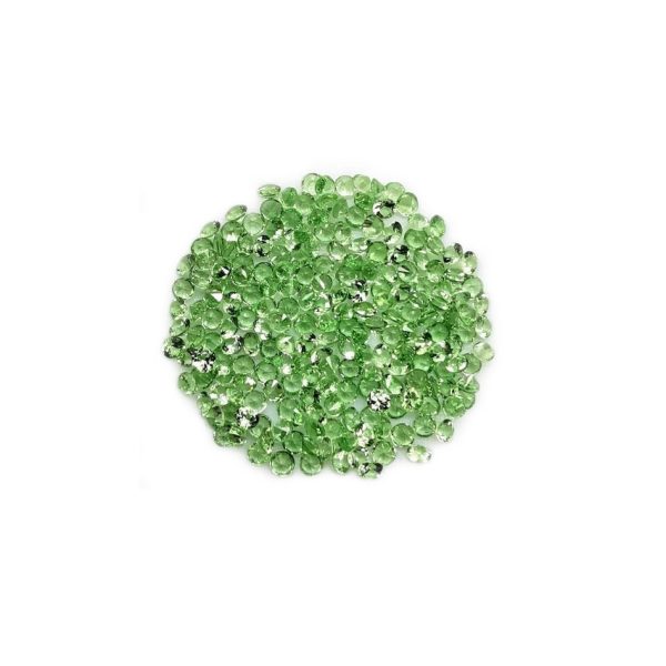 34744 Lot tsavorites light rondes 1.7mm