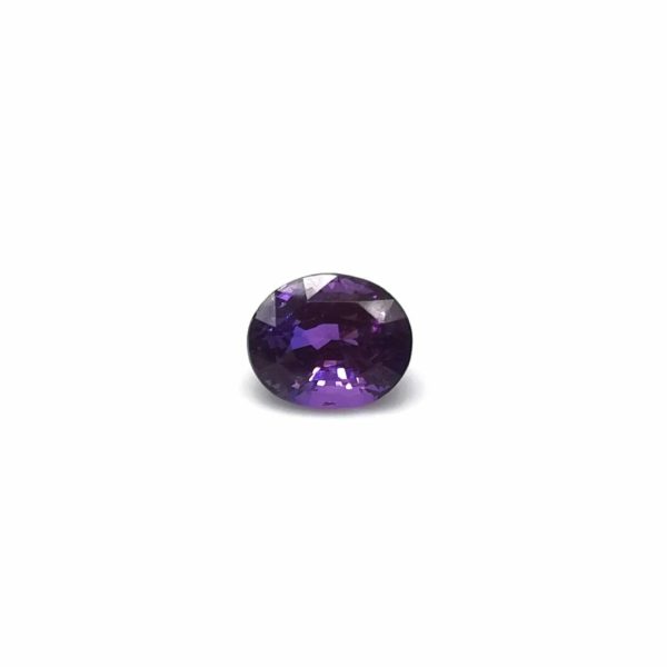 38142 Saphir violet ovale 8x7 non chauffé  2.97cts