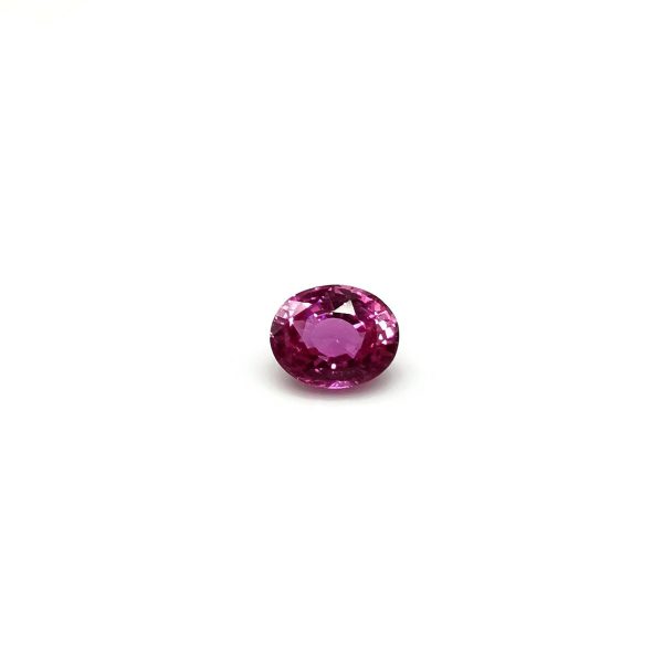 41321 Saphir rose non chauffé ovale 89x71 2.60cts