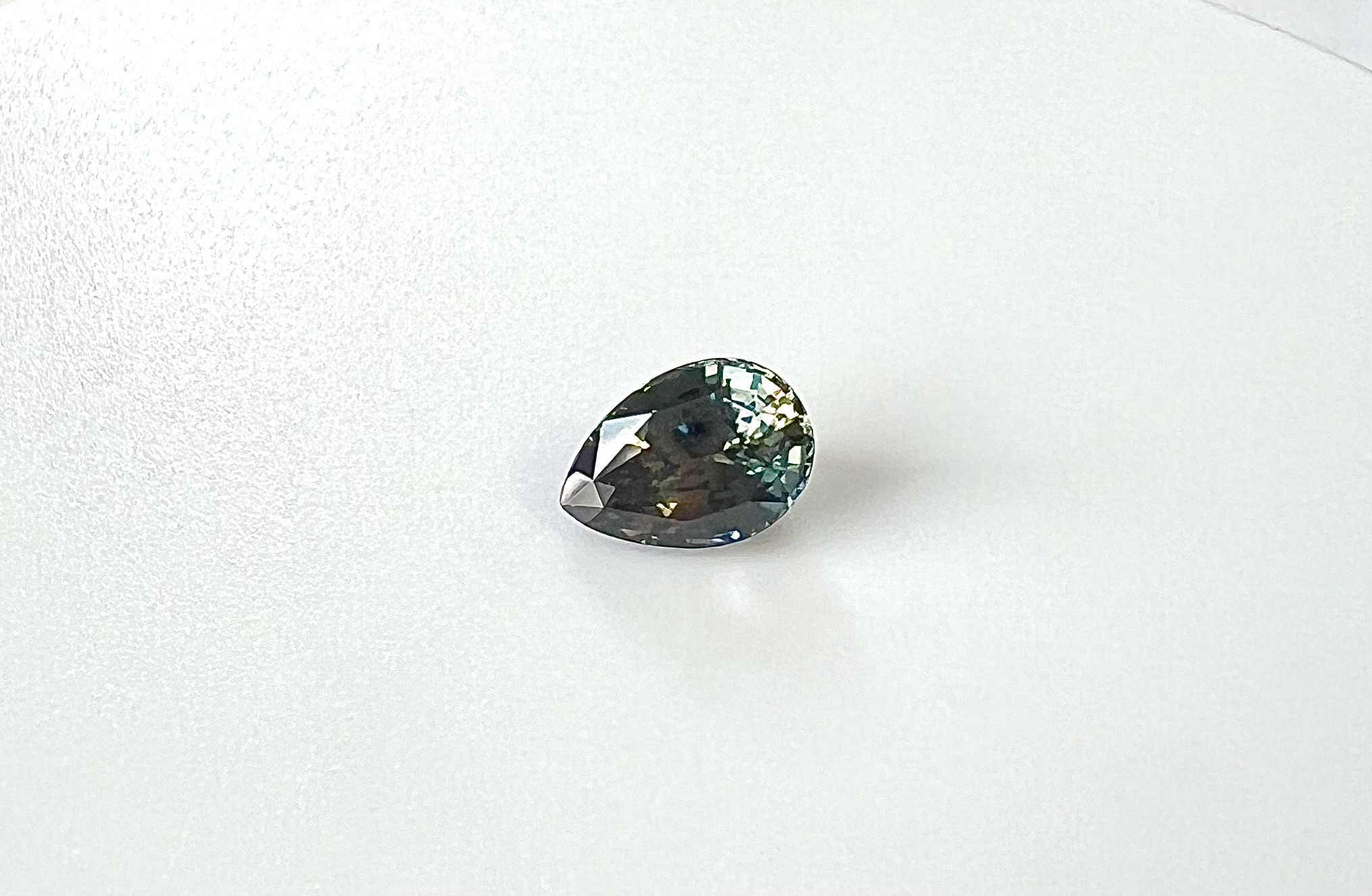 41336 Saphir vert poire 10x7 2.60cts – Image 2
