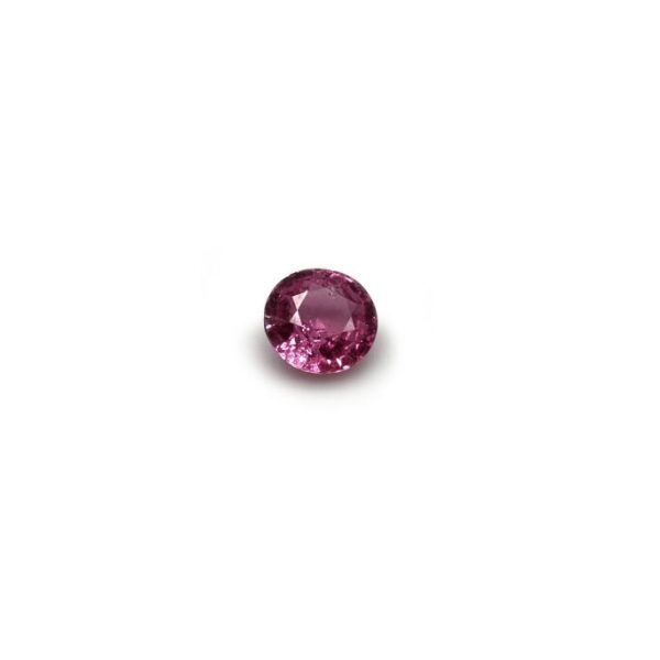 41887 saphir rose rond 6.5mm