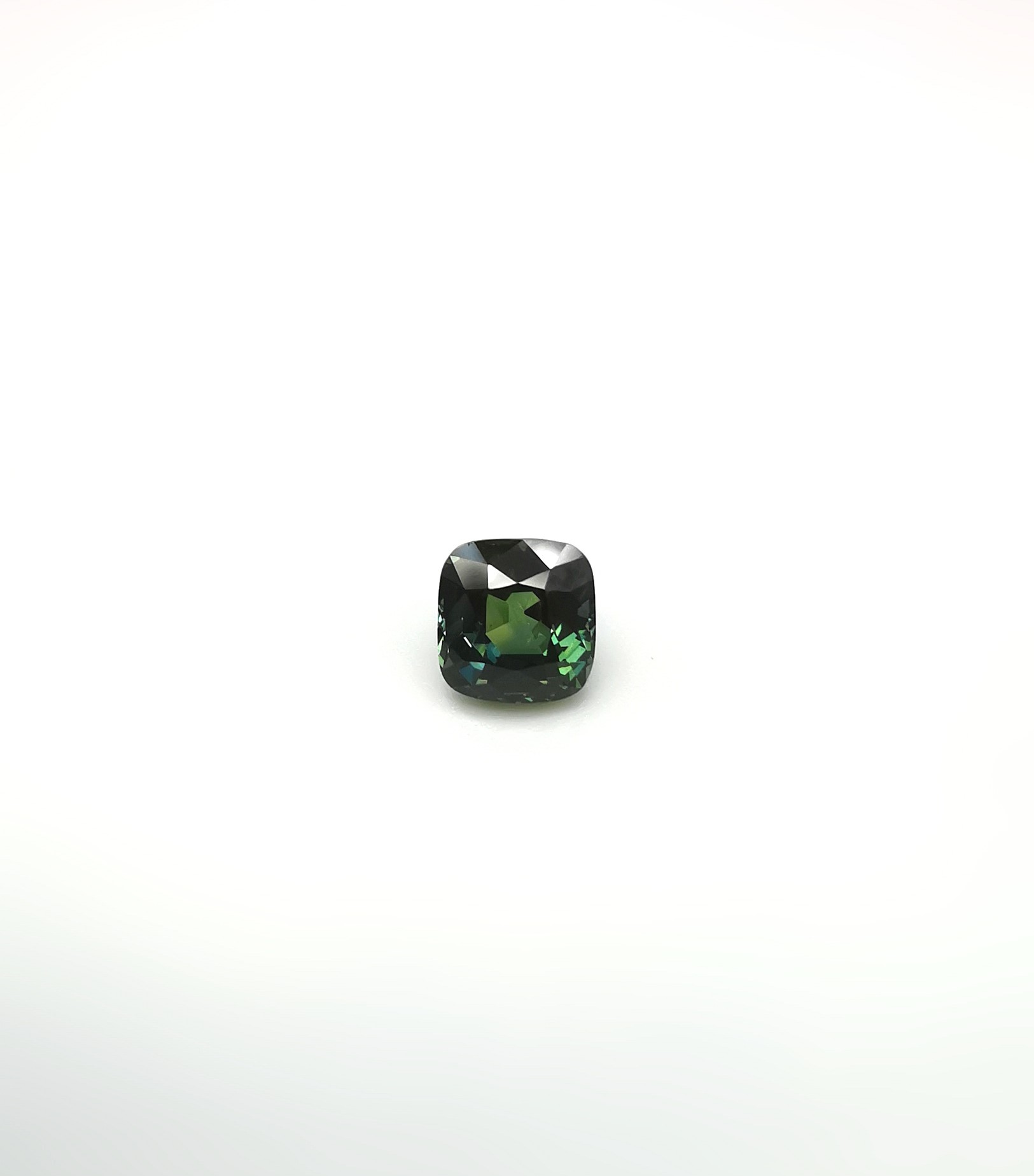 42096 Saphir teal coussin 8x8 4.01cts – Image 2