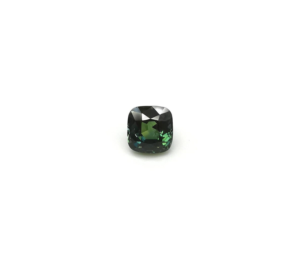 42096 Saphir teal coussin 8x8 4.01cts – Image 3