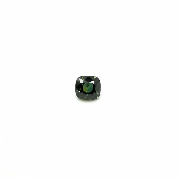 42098 saphir vert coussin 87x82 4.19 cts