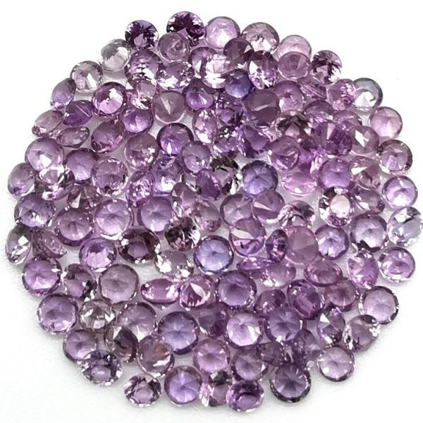 42384 Lot saphirs violets 2.5mm