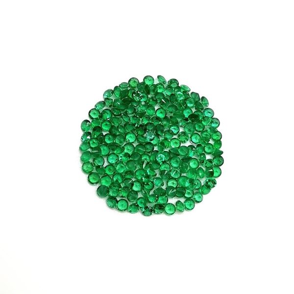 42450 Lot émeraudes rondes 2mm