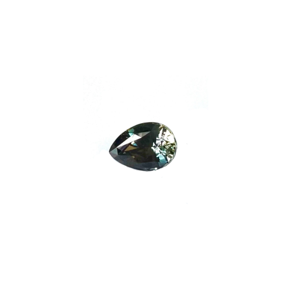 41336  Saphir vert poire 10x7 2.60cts