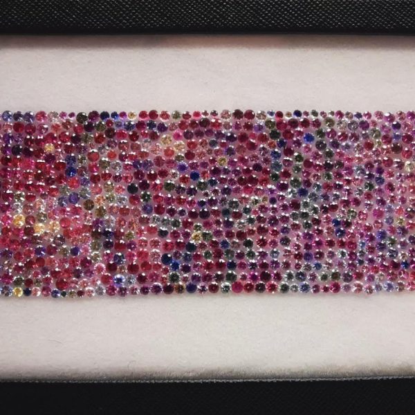 Lot Saphirs ronds 1.6-2.4mm NC