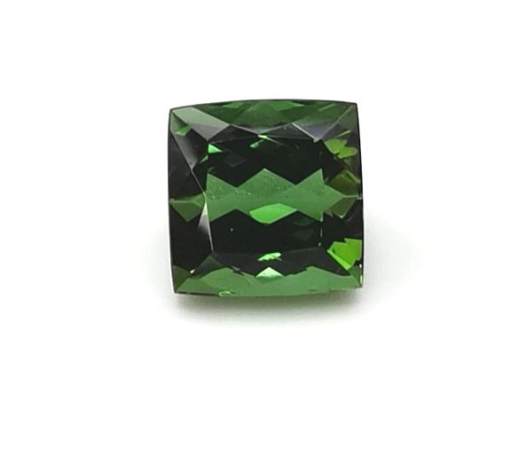 42708 TOURMALINE VERTE COUSSIN 95X95 ; 5.45CTS